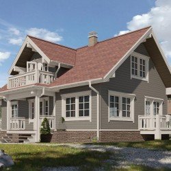 Cайдинг БАЙКАЛЬСКИЙ БЛОК-ХАУС ЛИСТВЕННИЦА D4.7T 3600х240мм DOCKE LUX