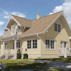 САЙДИНГ БРУС D6S СВЕТЛЫЙ КЛЕН 3600х300мм DOCKE PREMIUM