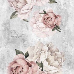 ПАНЕЛЬ ПВХ ПИОНОВАЯ НЕЖНОСТЬ 2500х250мм (SANRELIA)