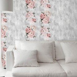 ПАНЕЛЬ ПВХ ПИОНОВАЯ НЕЖНОСТЬ ФОН 2500х250мм (SANRELIA)