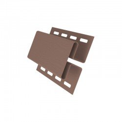 H Профиль соединительный ТЕМНО-БЕЖЕВЫЙ для сайдинга GrandLine 3.0м