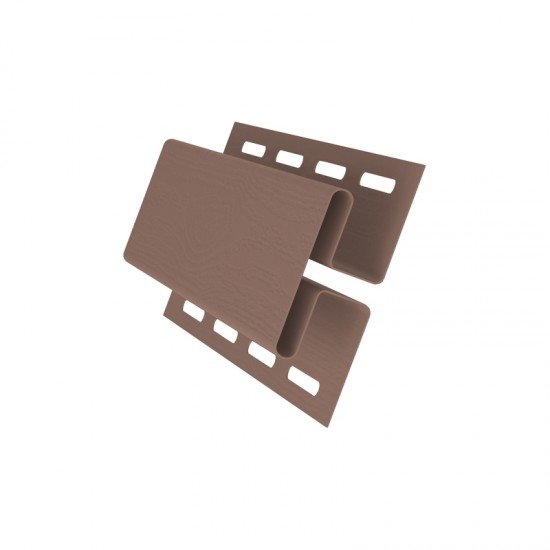 H Профиль соединительный ТЕМНО-БЕЖЕВЫЙ для сайдинга GrandLine 3.0м