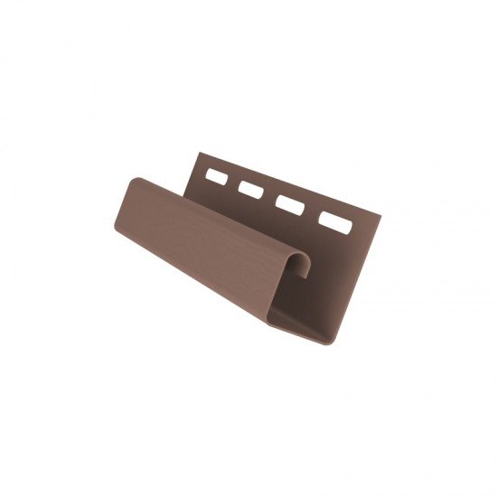 J Профиль ТЕМНО-БЕЖЕВЫЙ для сайдинга GrandLine 3.0м