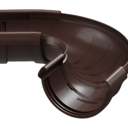 УГОЛ ЖЕЛОБА РЕГУЛИРУЕМЫЙ 60-160гр ПВХ D141 (DÖCKE LUX)