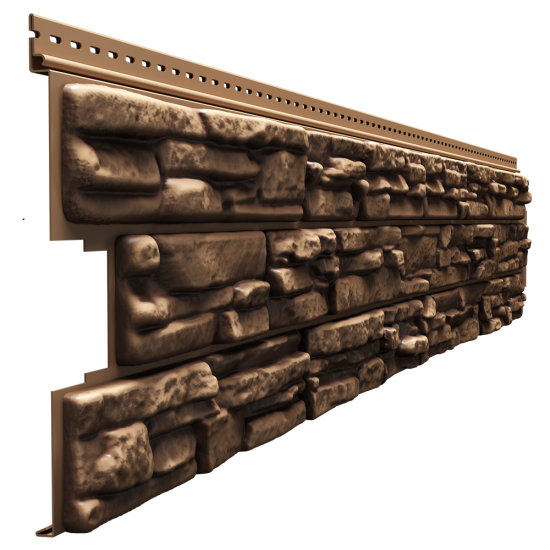 ФАСАДНАЯ ПАНЕЛЬ ROCKY КЕДРОВЫЙ ОРЕХ LUX 1787х285мм DOCKE