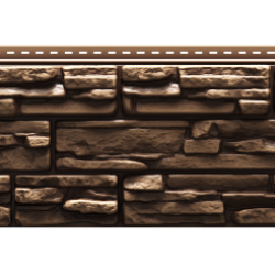 ФАСАДНАЯ ПАНЕЛЬ ROCKY КЕДРОВЫЙ ОРЕХ LUX 1787х285мм DOCKE