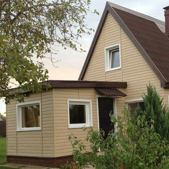 САЙДИНГ БЛОК-ХАУС КОФЕ С МОЛОКОМ 3050х230мм Ю-ПЛАСТ