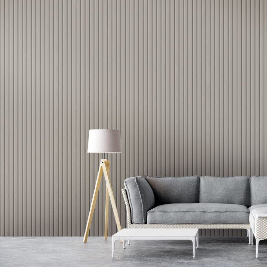 СТЕНОВАЯ ПАНЕЛЬ РЕЕЧНАЯ МДФ SANDGRAU BEATS DE LUXE (STELLA)