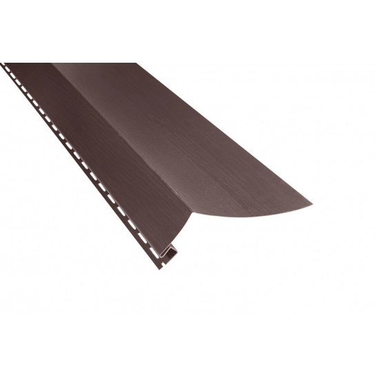 Околооконная планка КОРИЧНЕВАЯ 240мм 3,0м для сайдинга Альта-Профиль