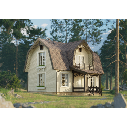 Cайдинг АМУРСКИЙ БЛОК-ХАУС ЛИСТВЕННИЦА D4.7T 3600х240мм DOCKE LUX