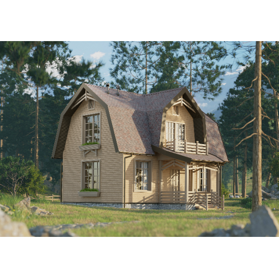 Cайдинг СИБИРСКИЙ БЛОК-ХАУС ЛИСТВЕННИЦА D4.7T 3600х240мм DOCKE LUX