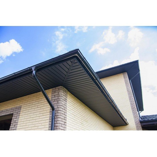 СОФФИТ ПРО ЧЕРНЫЙ 3000х300мм Ю-ПЛАСТ