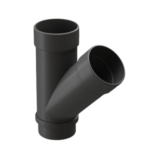 ТРОЙНИК ТРУБЫ 45гр ПВХ D100 (DÖCKE LUX)