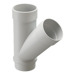 ТРОЙНИК ТРУБЫ 45гр ПВХ D100 (DÖCKE LUX)