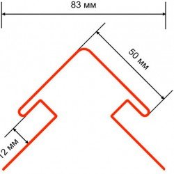 УГОЛ НАРУЖНЫЙ 50мм КАШТАН 3,0м ДЛЯ САЙДИНГА ТЕХНО-НИКОЛЬ